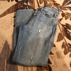 Madewell slim boy jean in Kinsey Wash!