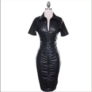 Vegan Leather Dress