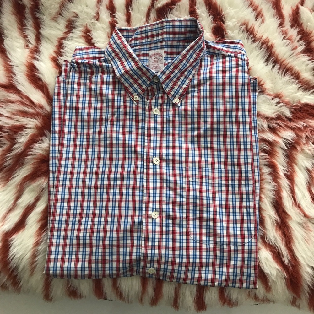 Brooks Brother Plaid Dress Shirt