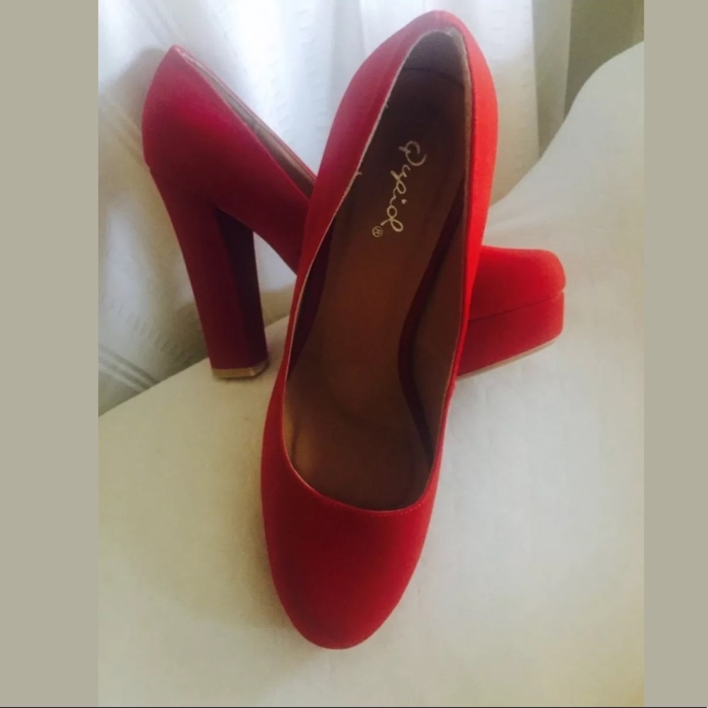 Red Velvet Heels