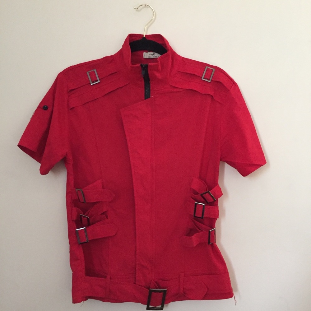 Hollister grunge zipper shirt.