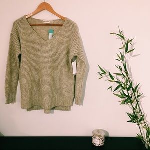 V-Neck Pullover Sweater