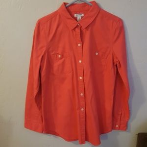 Medium coral button down shirt
