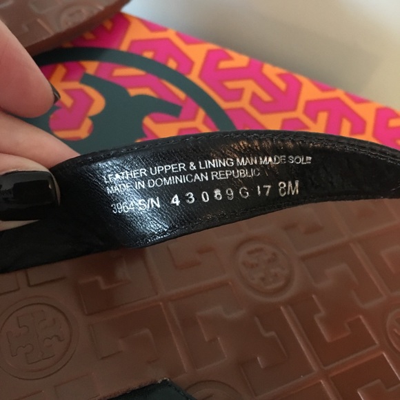 NWT! Tory Burch Black Leather Thora Sandals - Picture 5 of 5