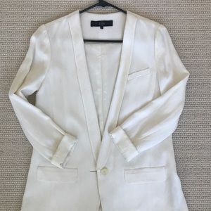 Tibi white blazer