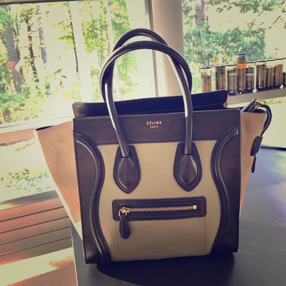 Authentic Céline TriColor Micro Luggage