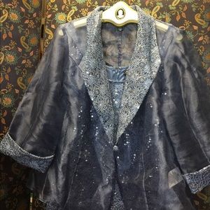Blue Special Occasion Dress with Jacket