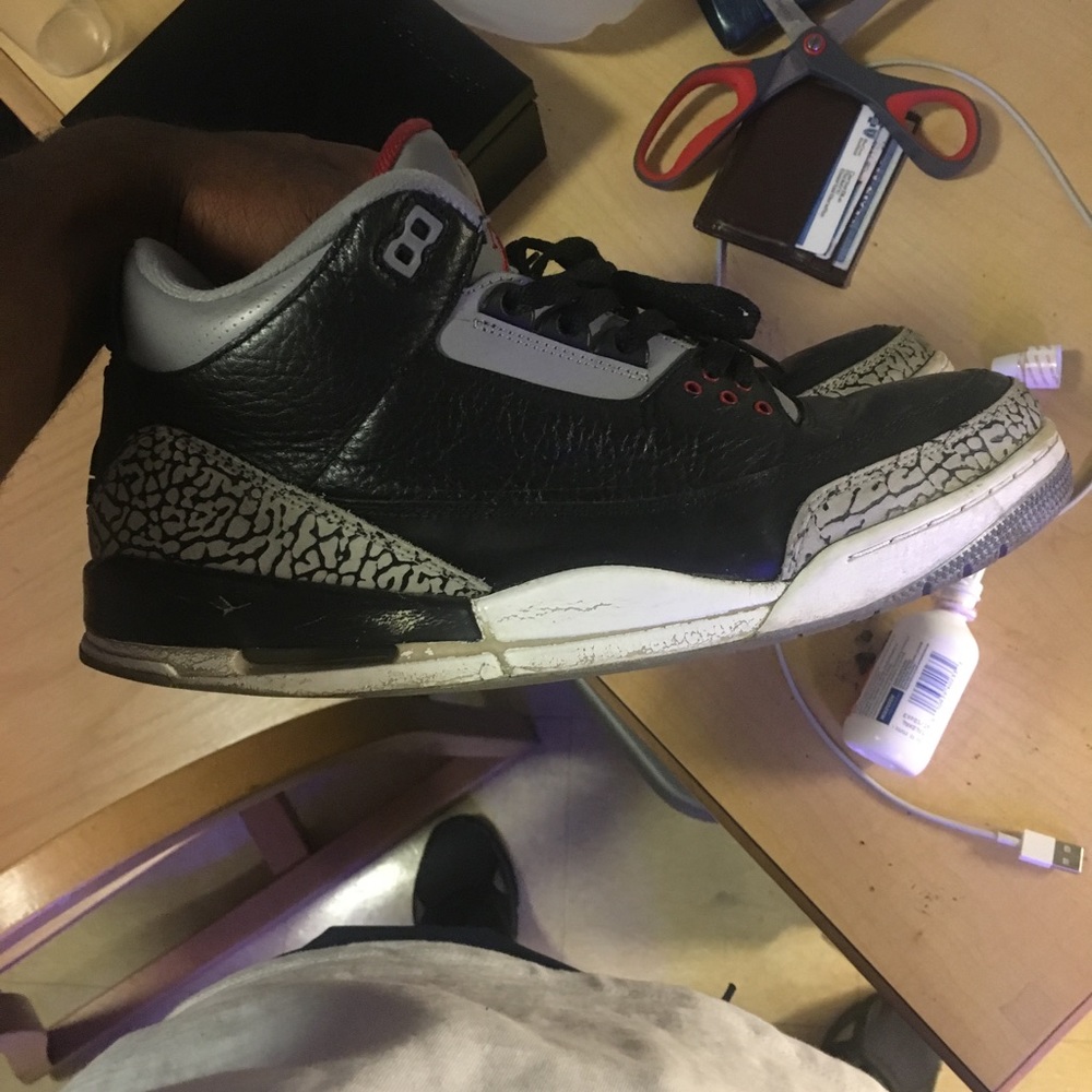 Jordan black cement 3s
