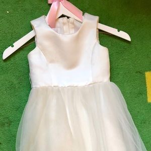 Girls flower girl ivory dress size 4