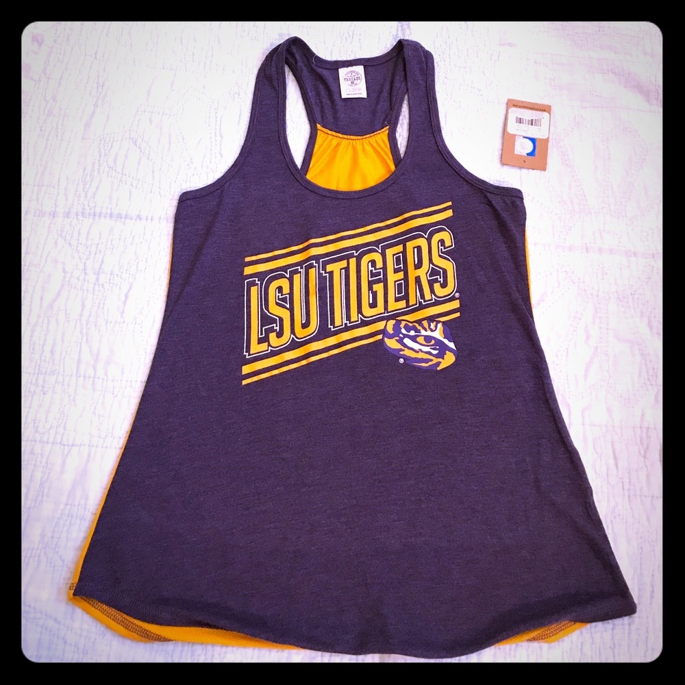 LSU racerback tank