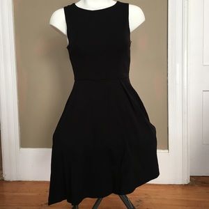 Simple little black dress, Aline, asymmetrical