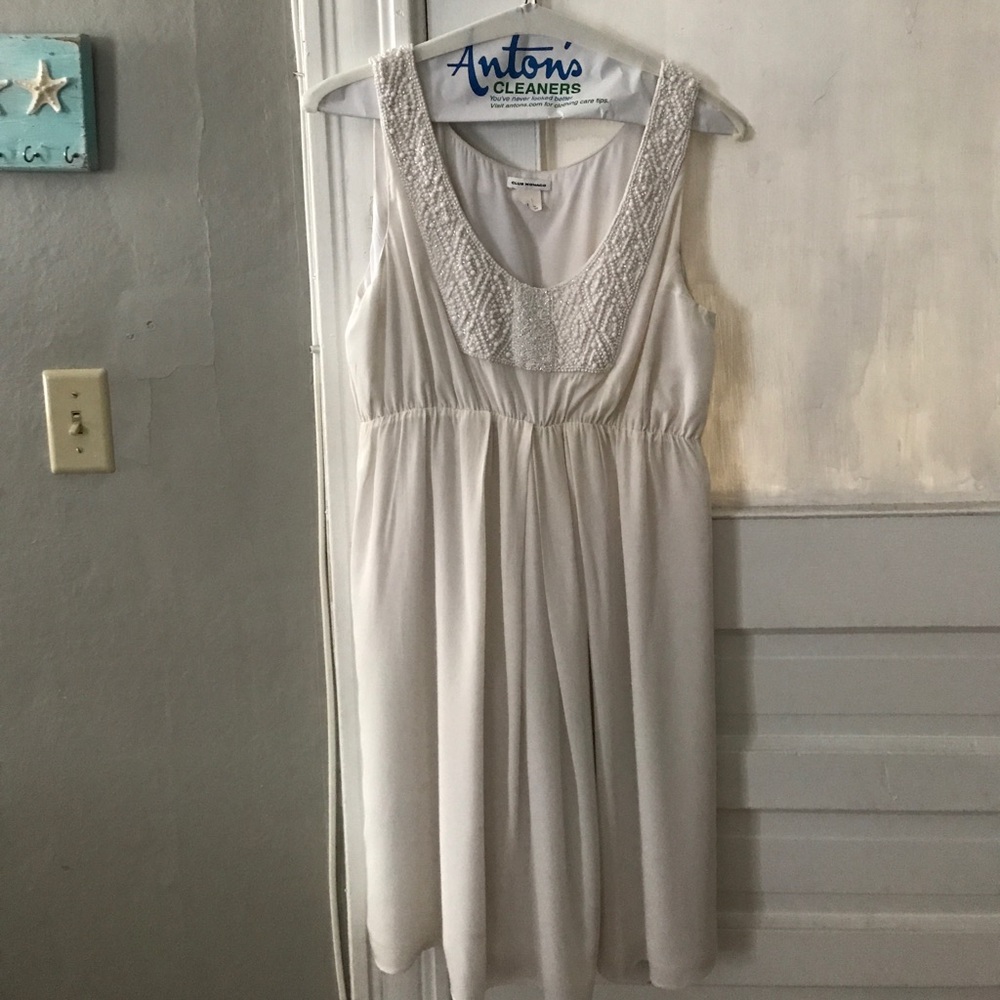 White beaded dress