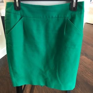 J. Crew Pencil Skirt Green size 4