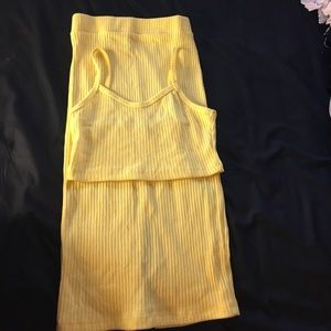 Yellow two piece