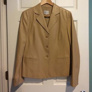 Armani Collezioni lambskin Leather jacket blazer