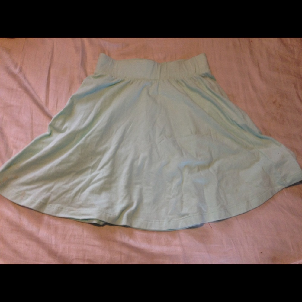 Mint green skater skirt
