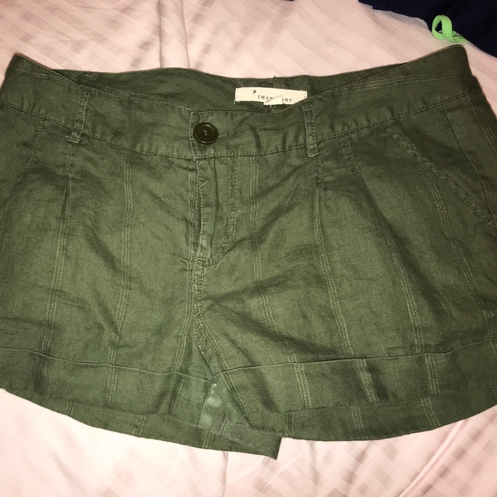 Green shorts
