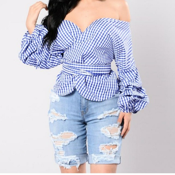 Fashion Nova Tops - Gingham Top
