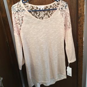 Candies Lace Tunic Sweater