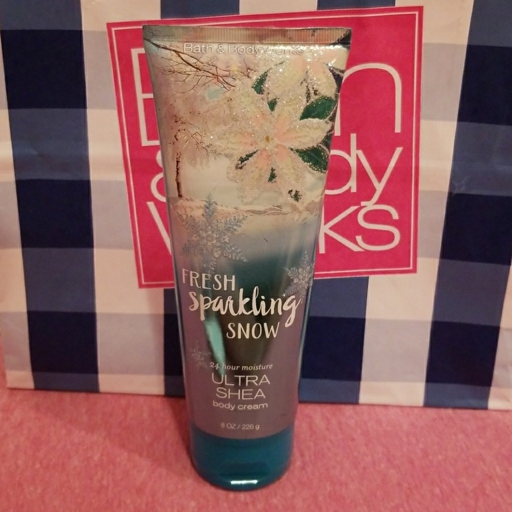 Fresh sparkling snow cream
