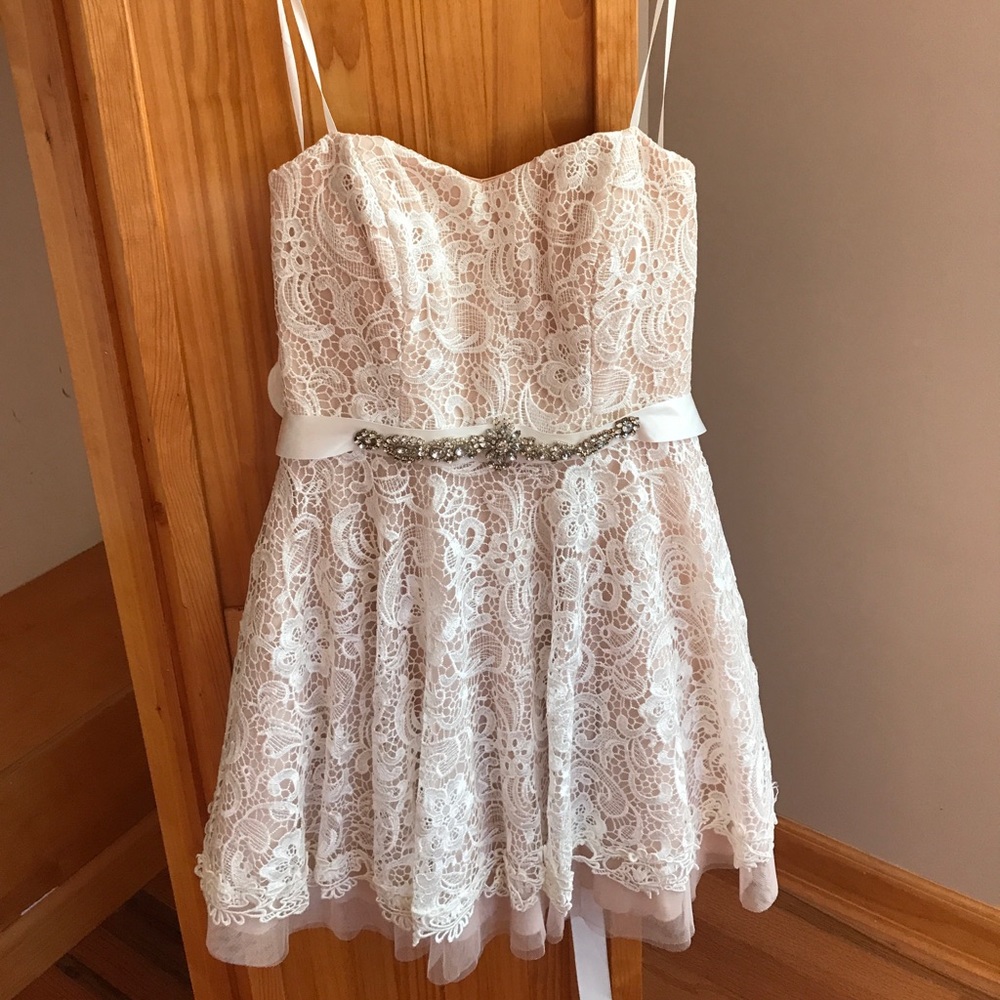 A short evening dress