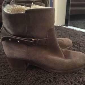 J.Crew shearling and suede boots