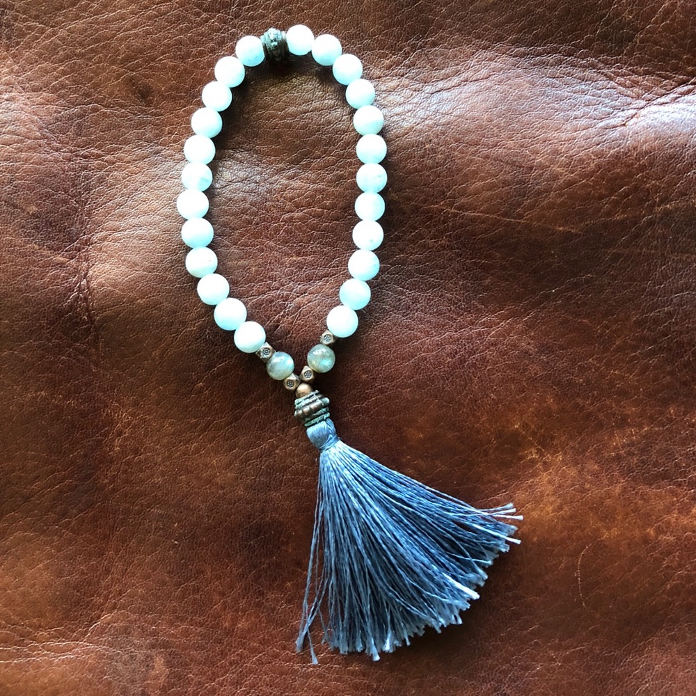 Maps bead bracelet.