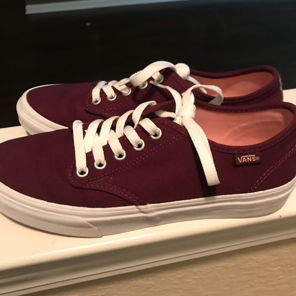 Women’s Maroon Vans Size 9