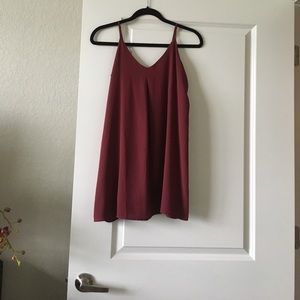 Tobi burgundy shift dress