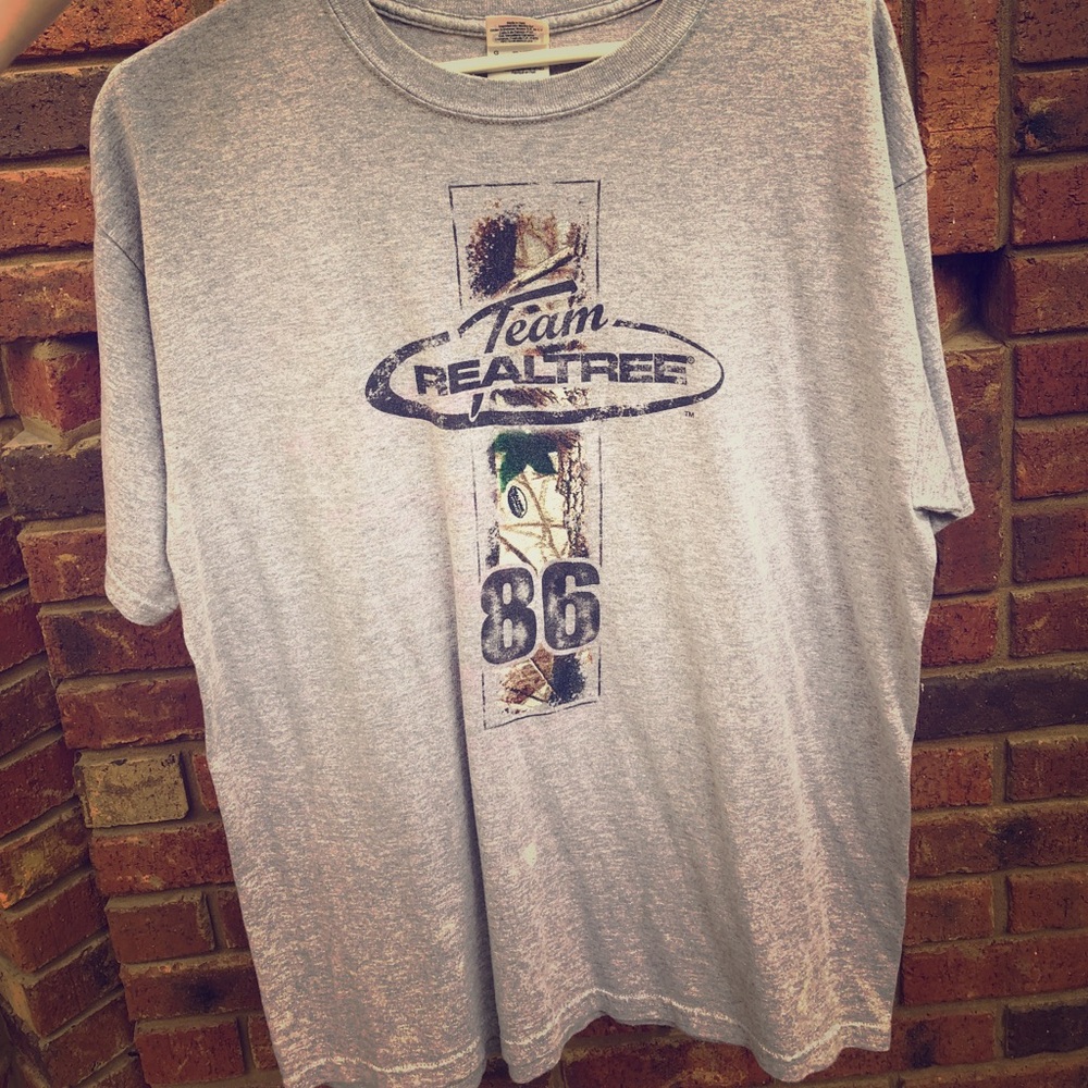Men’s Large Team Real-Tree T-shirt grey