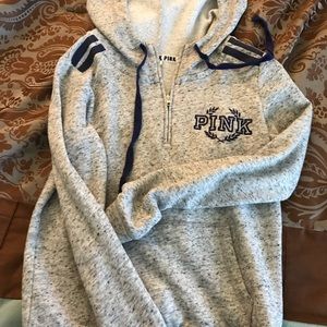 PINK Victoria Secret pull over zip up hoodie XS
