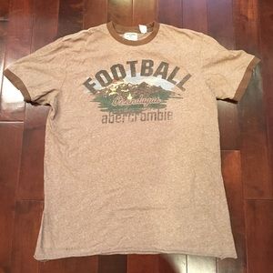 Abercrombie kids football graphic tee shirt