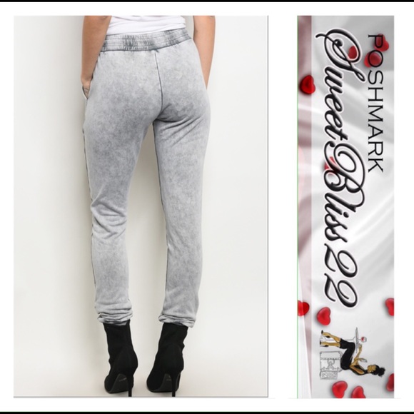 💎Just In Grey Mineral Wash Denim Joggers💎 - Picture 2 of 3