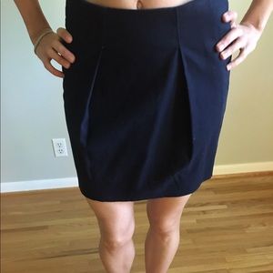 Jcrew size 4 navy pleated skirt