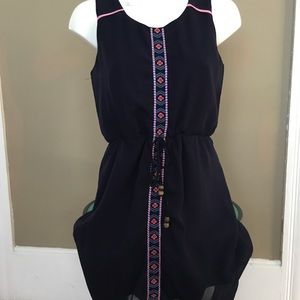 Aztec print office, casual dress