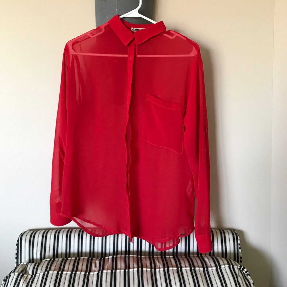 Red blouse