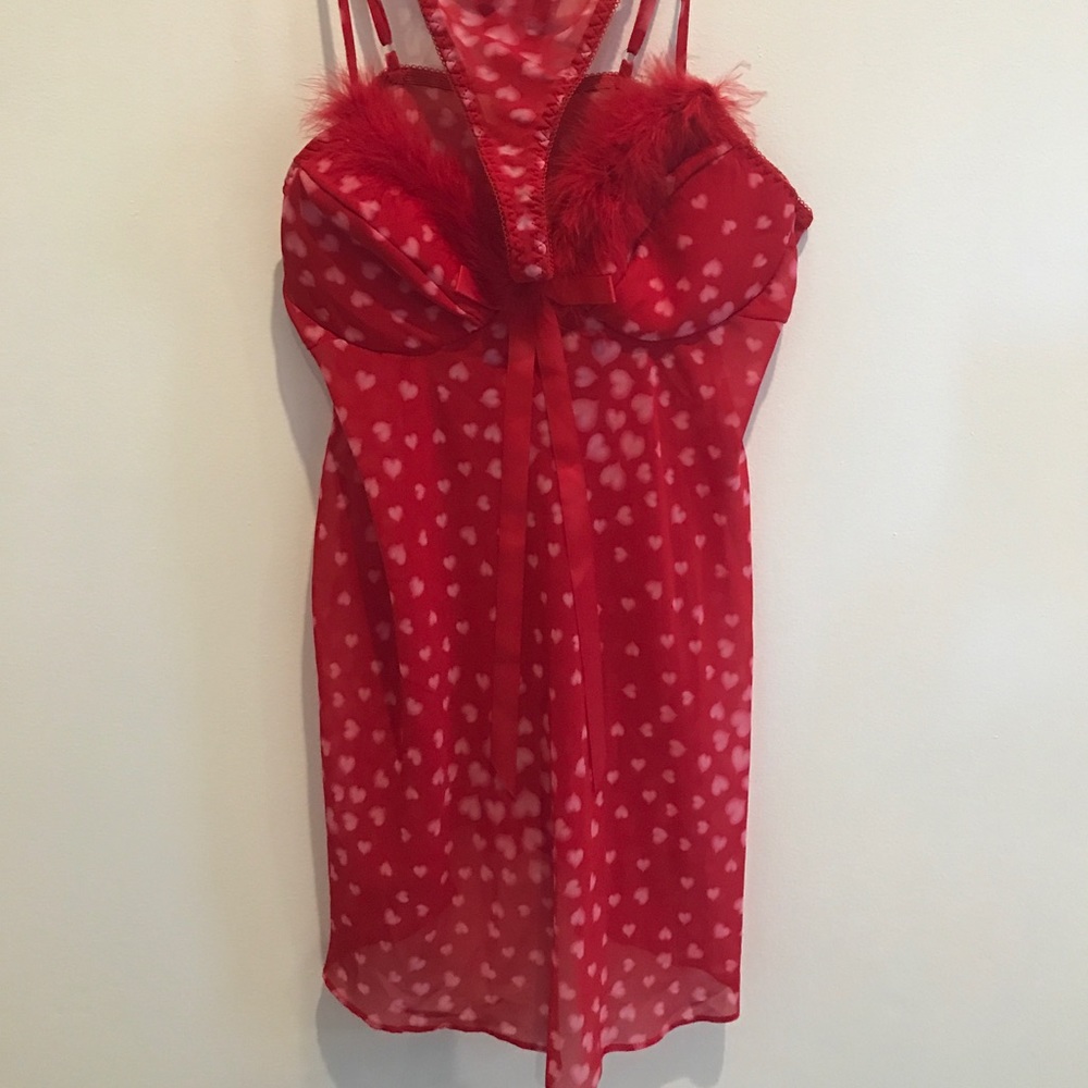 Valentine Lingerie red. Never worn