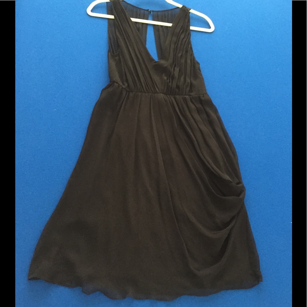 Alice + Olivia - black open back dress- size L