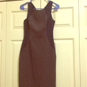 Banana Republic polka dot navy dress size 0.
