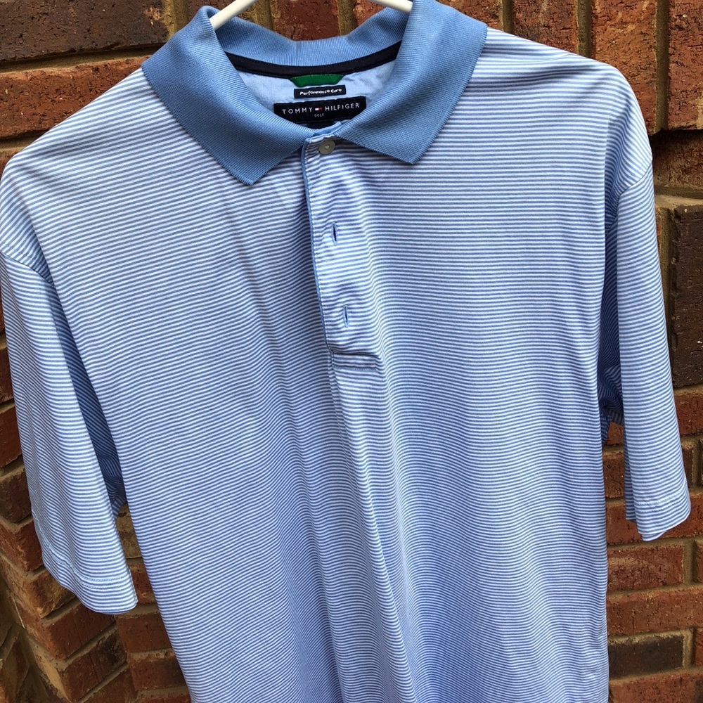 Men’s large Tommy Hilfiger polyester golfing polo