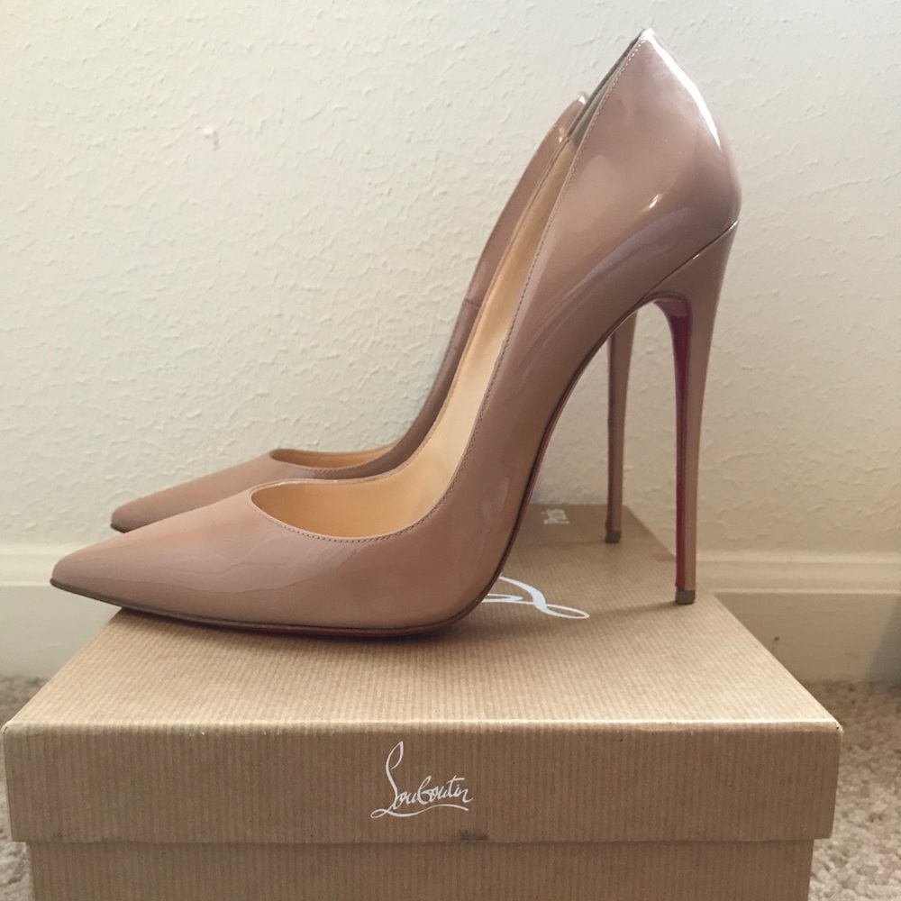Christian Louboutin So Kate 120 mm nude pump