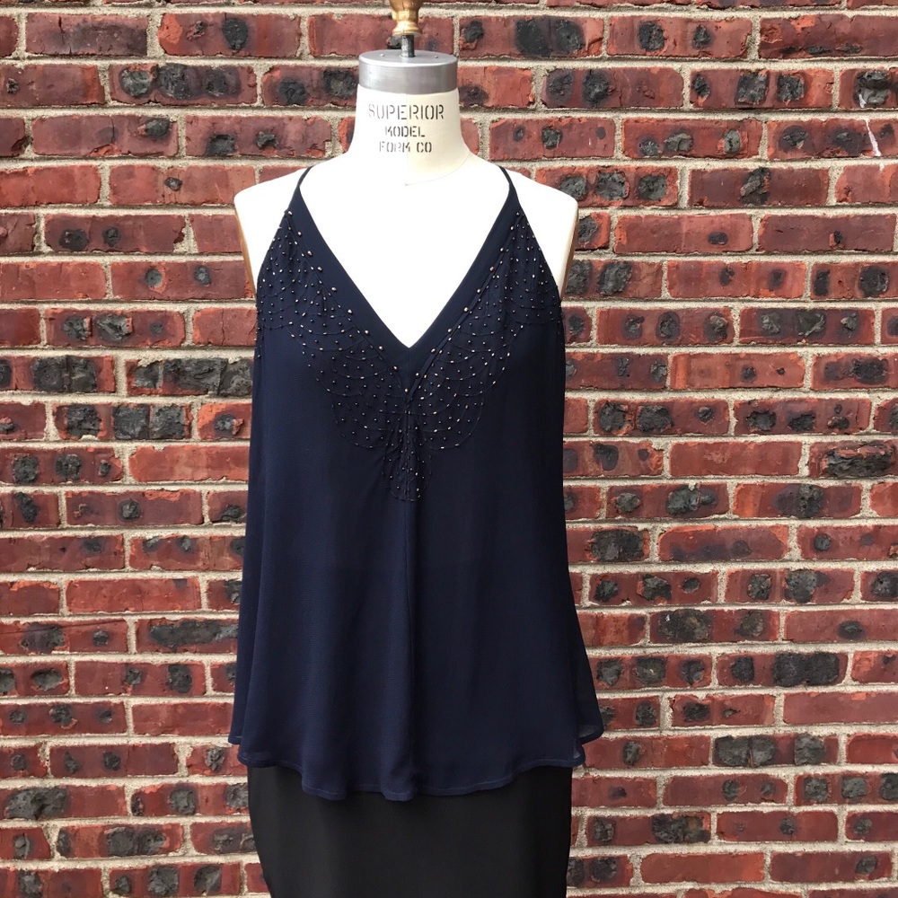 French Connection Beaded Top