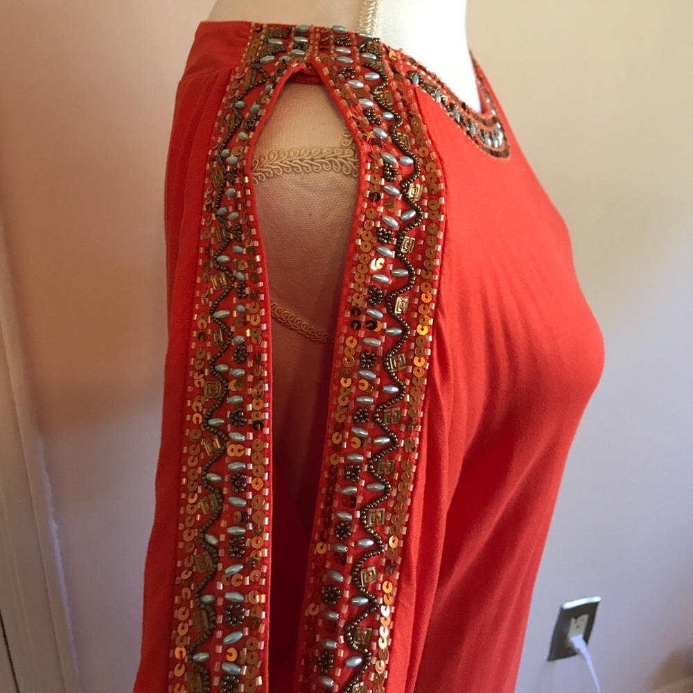 Boston proper cold shoulder dress