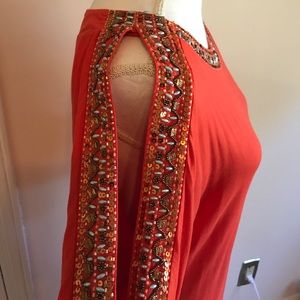 Boston proper cold shoulder dress