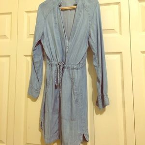 Lou & Grey by Loft soft wrap jean dress size med.