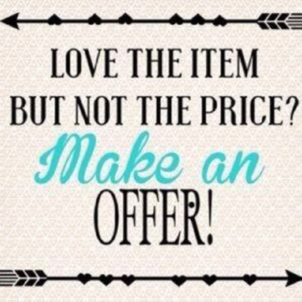 Make an offer on any item in my closet!