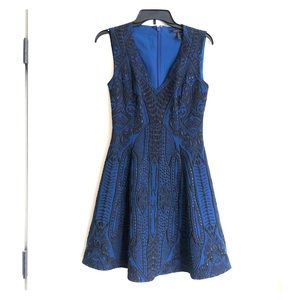 Blue and black dress from BCBGMAXAZRIA