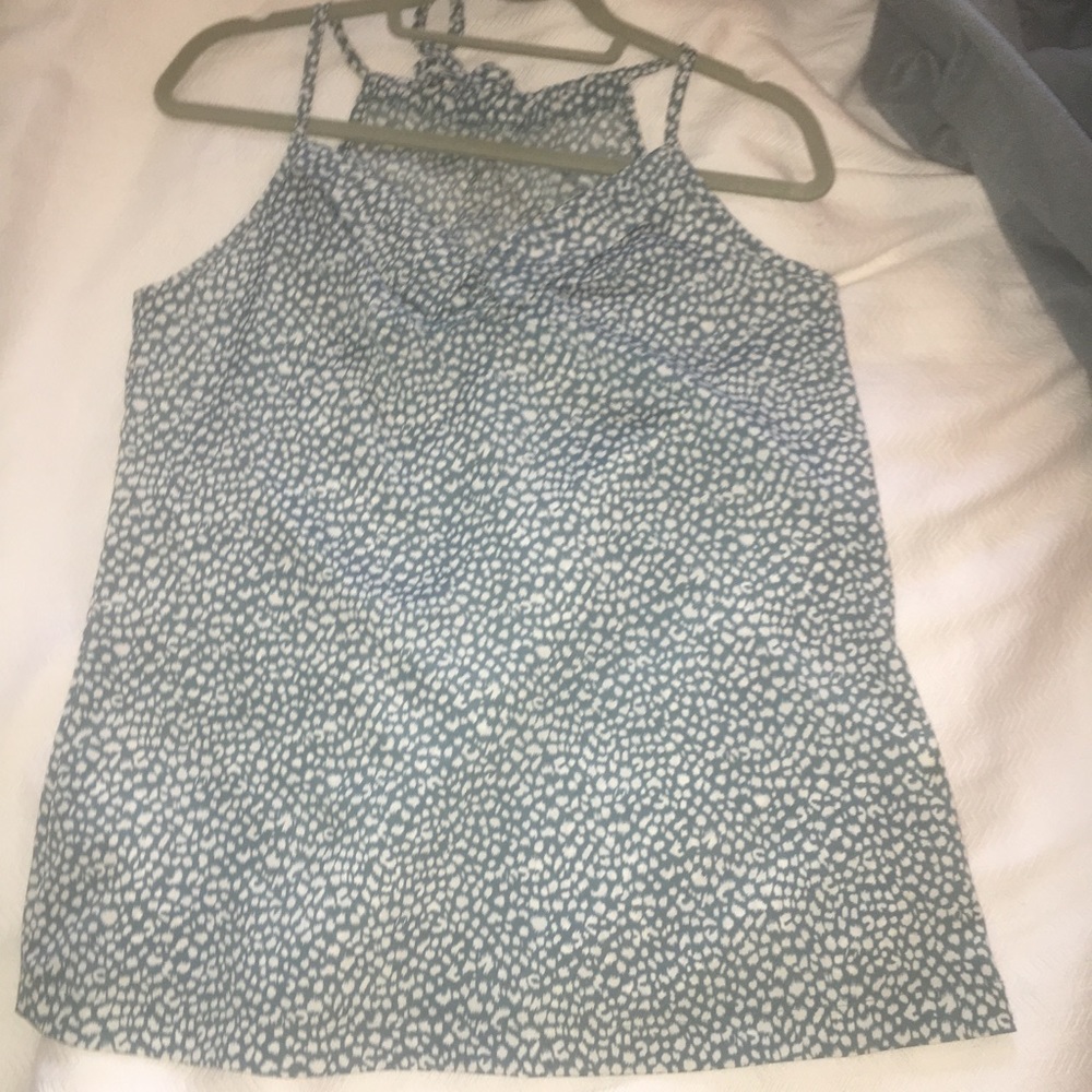 Blue & Cream Top