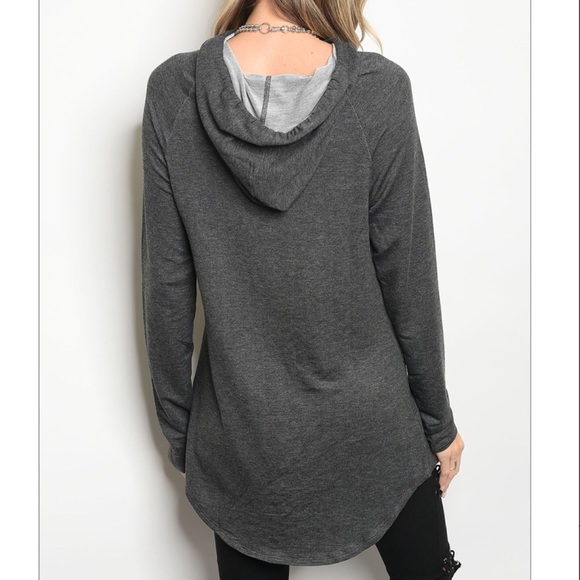 🌴CHARCOAL TUNIC🍍 - Picture 2 of 2