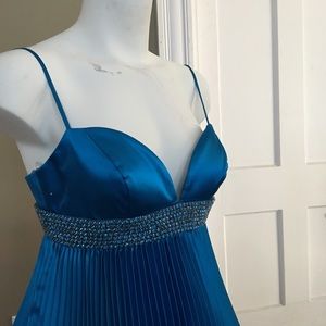 Jovani pleats cocktail prom pageant babydoll dress